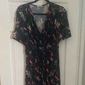 Stunning navy with floral print maxi